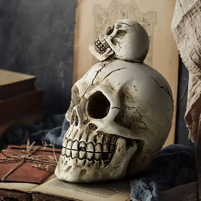 Mortis skallefigurer i harts